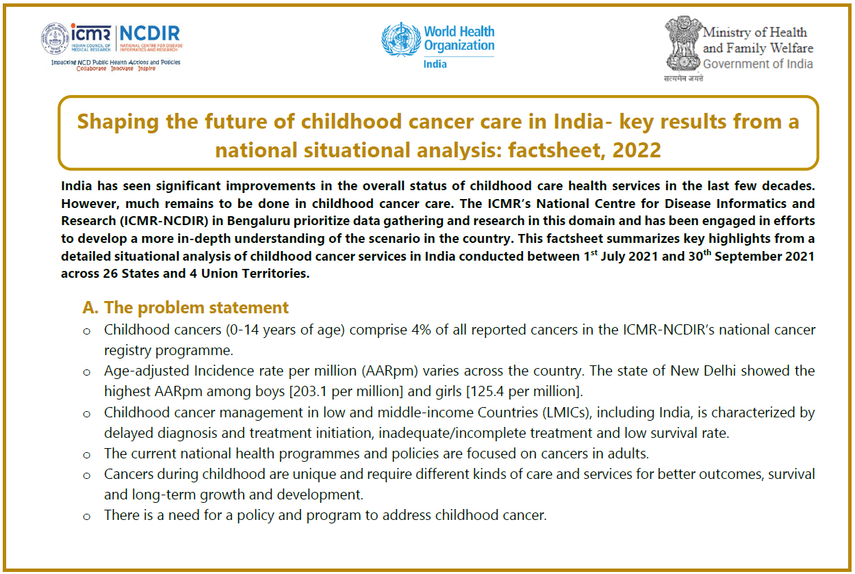 Childhood Cancer Factsheet